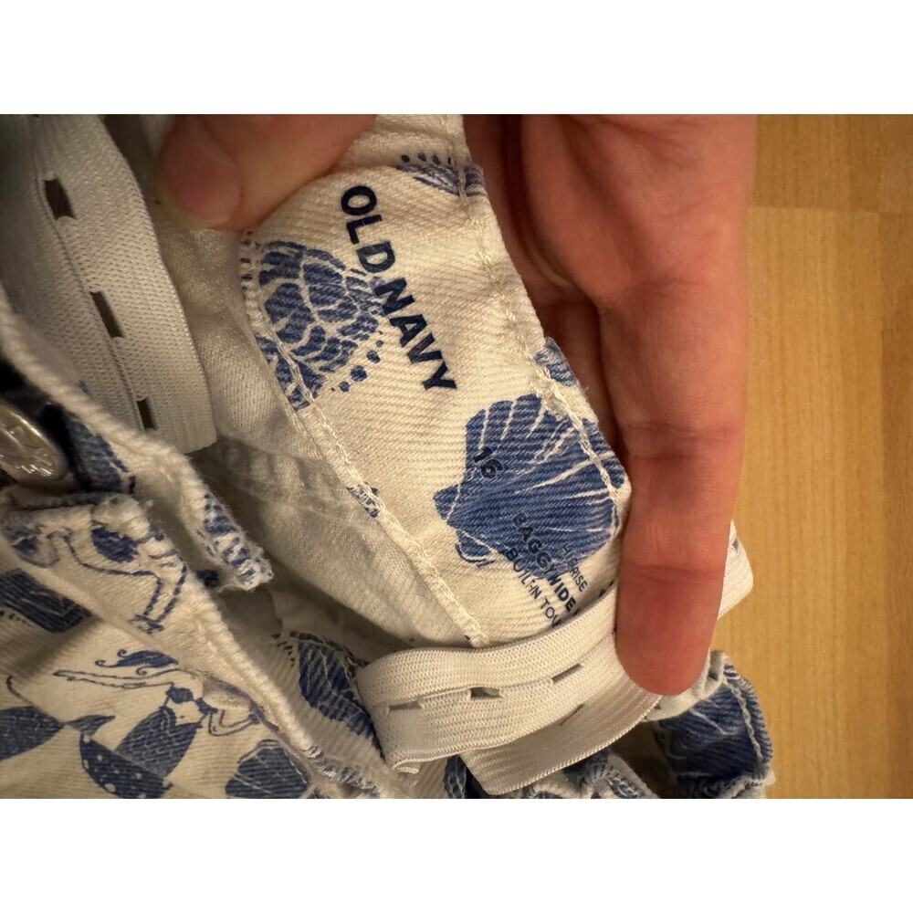 Printed High-Waisted Baggy Wide-Leg Jeans for Girls - Picture 3 of 3